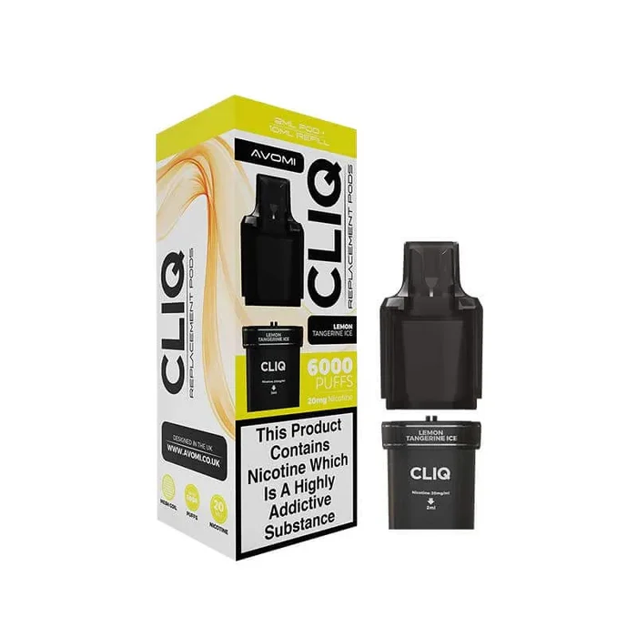 Avomi CLIQ Prefilled Vape Pod + Refill – Lemon Tangerine Ice