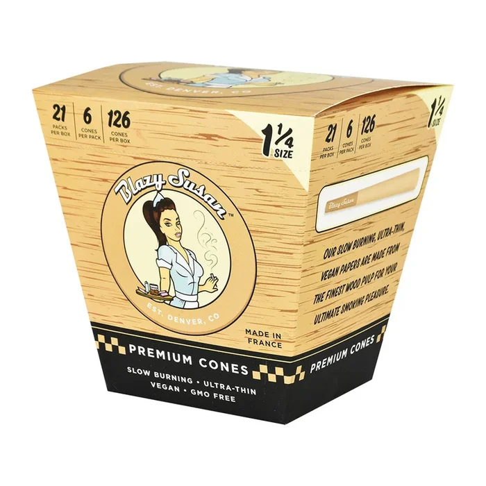 Blazy Susan Pre-Rolled Cones | Unbleached Bulk Box