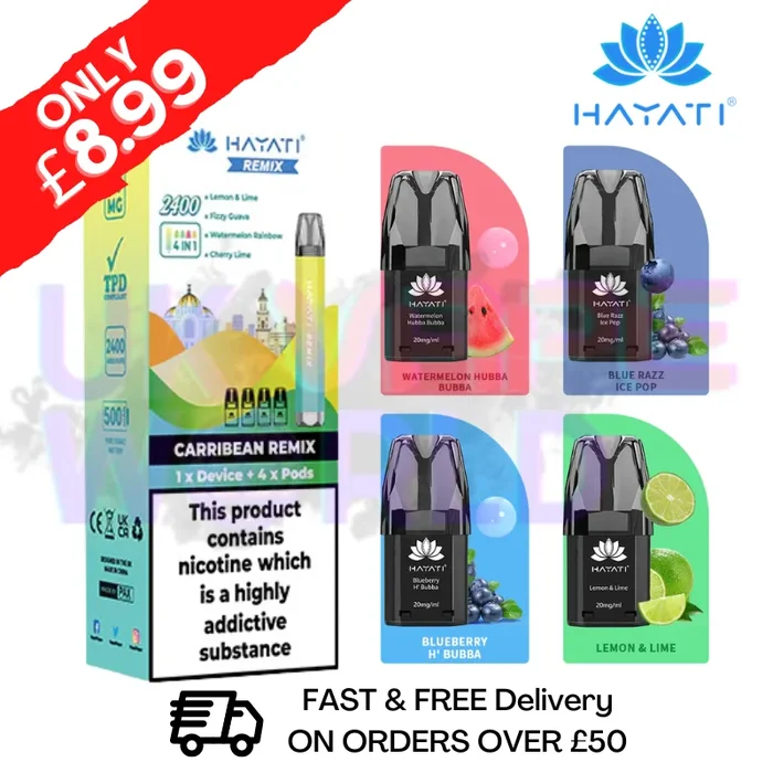 Caribbean – Hayati Twist 2400 Remix 4 IN 1 Bar Kit