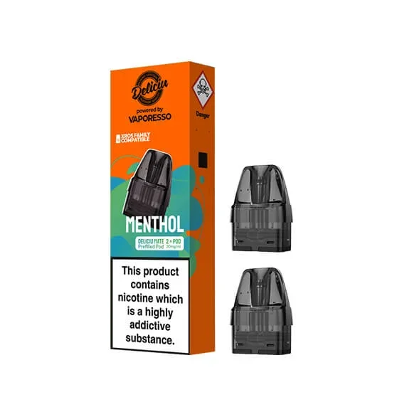 Deliciu Mate Menthol Prefilled Vape Pods – 20mg