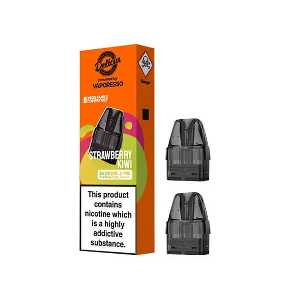 Deliciu Mate Strawberry Kiwi Prefilled Vape Pods – 20mg