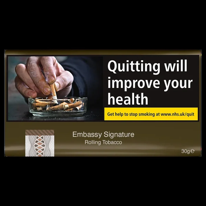 Embassy Signature Handrolling Tobacco – 30g Pouch