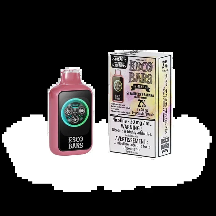 ESCO BARS 25k – Strawberry Banana – 20mg