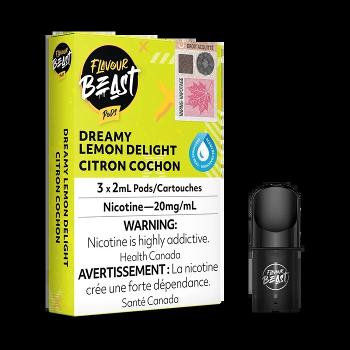Flavour Beast Flow Pods – Dreamy Lemon Delight (Compatible With STLTH)