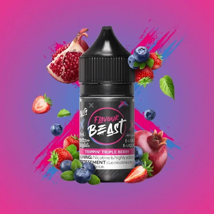 FLAVOUR BEAST SALT 10MG/ML-TRIPPIN’ TRIPLE BERRY