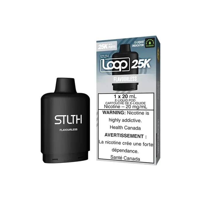 Flavourless by Stlth Loop 25K – Closed Pod System [ON]