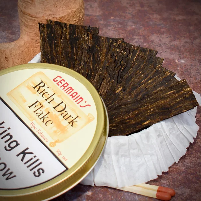 Germains RDF Rich Dark Flake Pipe Tobacco – 10g Sample