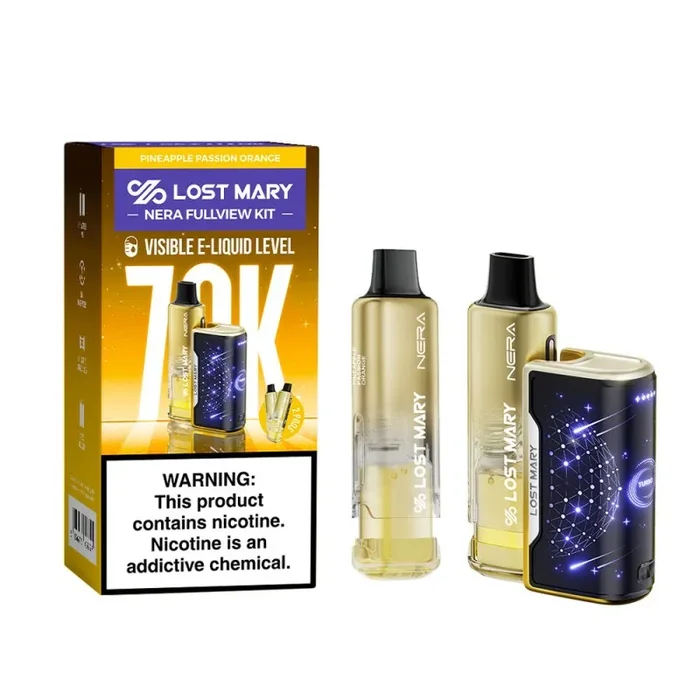Gold – Pineapple Passion – Lost Mary – NERA FullView 70K Kit (1 Device + 2 Refills)