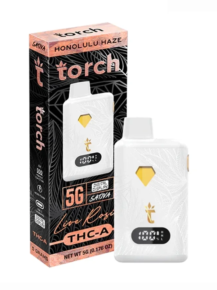 HonoluluHazeTorchLiveRosinTHC-ADisposable5G Honolulu Haze Torch Live Rosin THC-A Disposable 5G