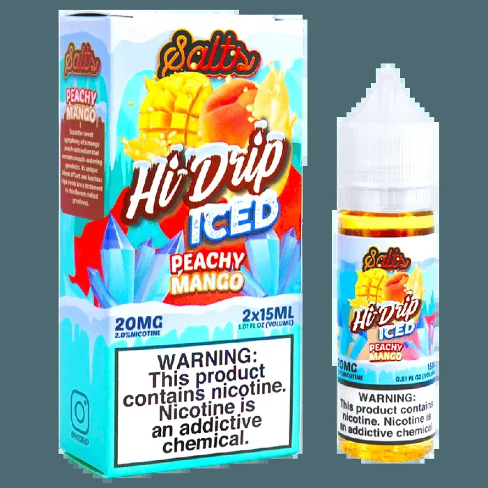 ICED Peachy Mango (ICED Mango Peach) Salt Nic by HI-DRIP Salts (30ml)