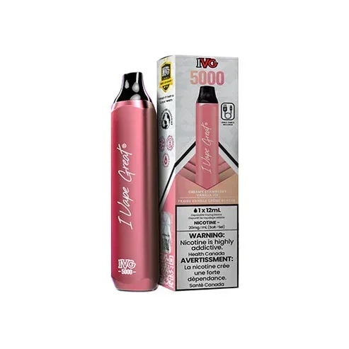 IVG 5000 PUFFS DISPOSABLE VAPE – Strawberrilicious