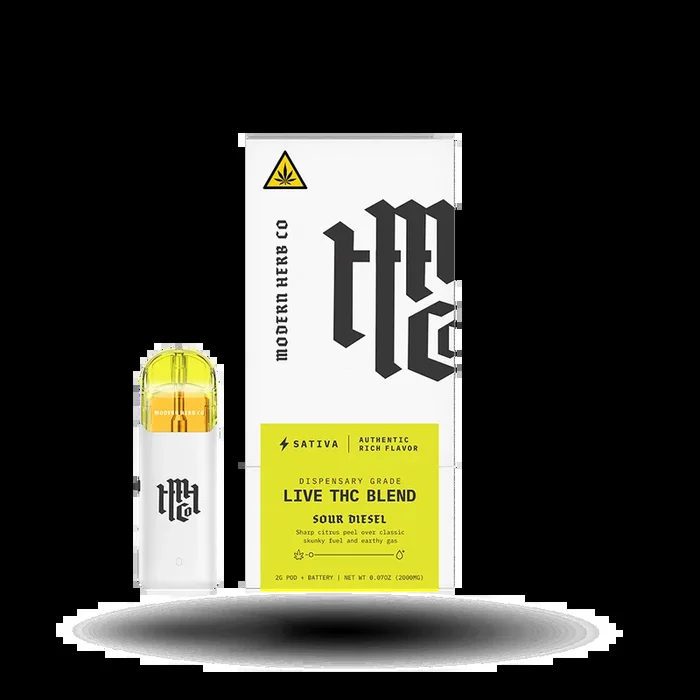 Live THC Pod Starter Kit: Sour Diesel (Sativa) 2g