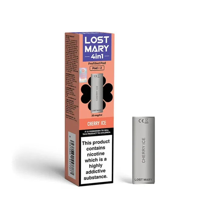 Lost Mary 4in1 Cherry Ice Prefilled Vape Pods 20mg – 2 Pods