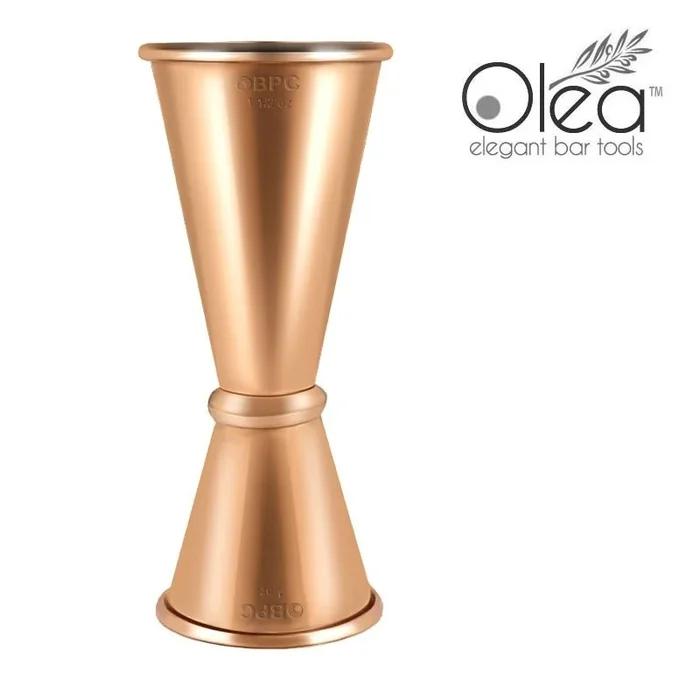 Olea™ Japanese Tall Jigger – Copper Plated – 1 1/2oz X 1oz