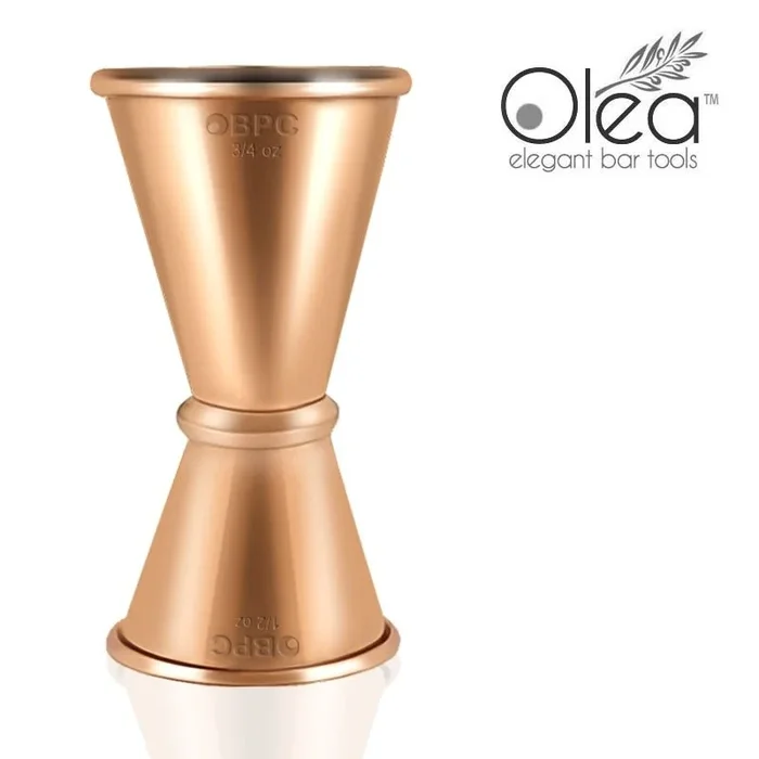 Olea™ Japanese Tall Jigger – Copper Plated – 1/2oz X 3/4oz
