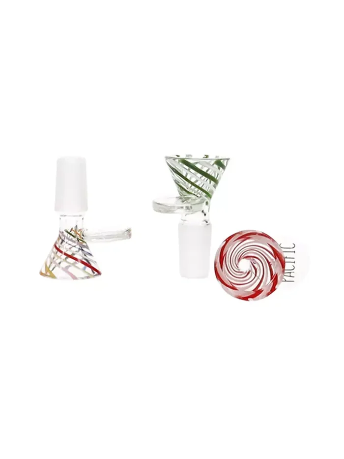 PacificStraight14MMDiamondMaleJointBowlGlass Pacific Straight 4MM Diamond Male Joint Bowl Glass