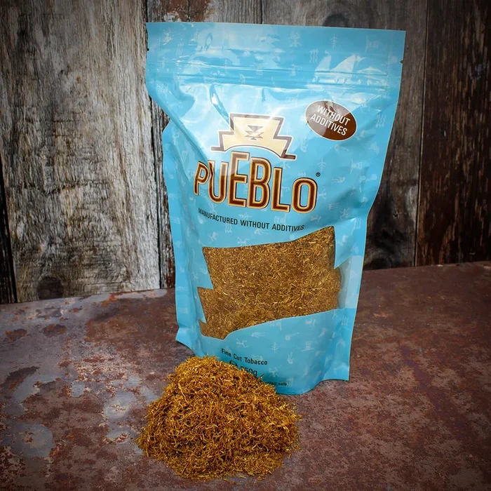 Pueblo Blue Additive Free Hand Rolling Tobacco – 250g