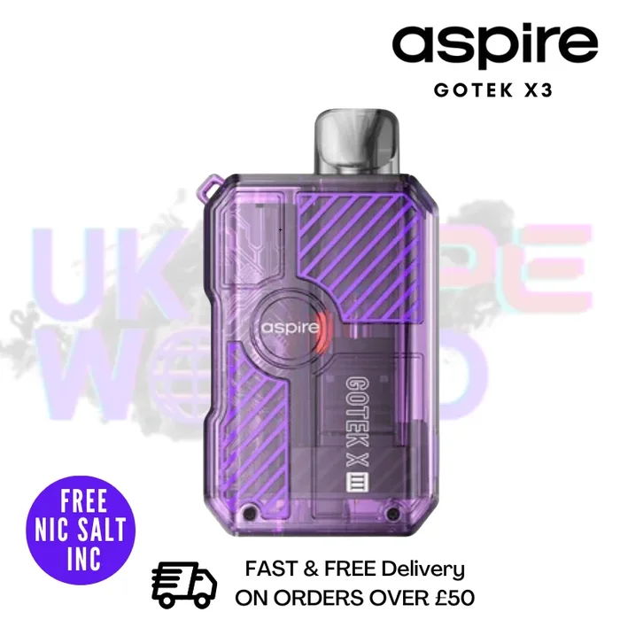 Purple Aspire Gotek X3 Pod Kit – Only £8.79