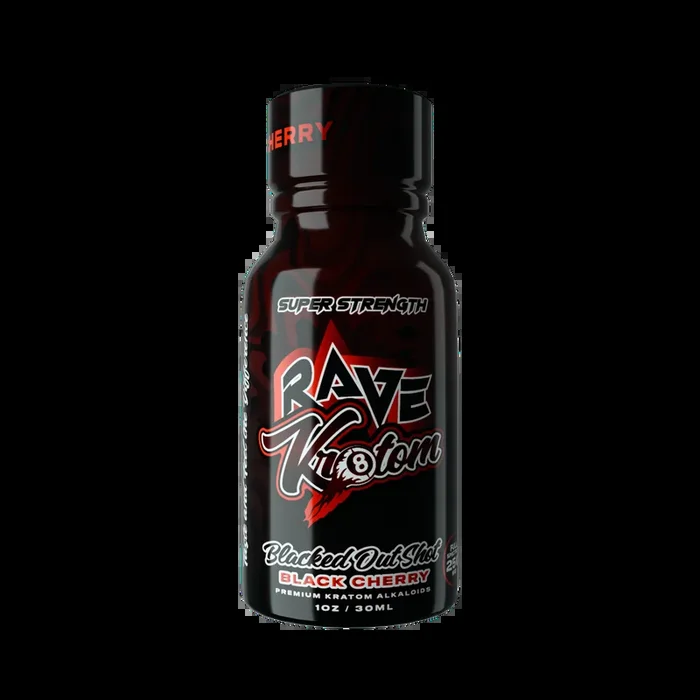 Rave Kratom Blacked Out Shot 30mL (12/Pack) [DROPSHIP]