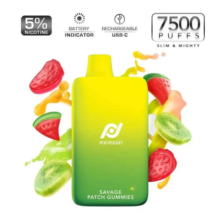 Savage Patch Gummies Pod Juicee Pod Pocket 7500
