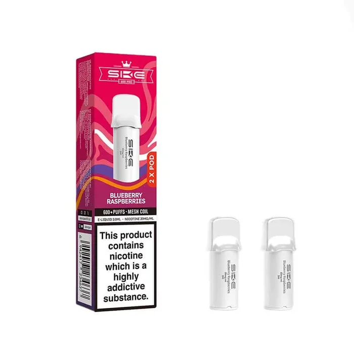SKE Crystal Pro Blueberry Raspberries Prefilled Vape Pods 20mg – 2PK