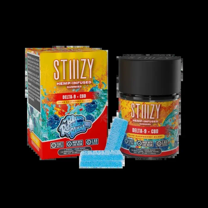 Stiiizy Delta 8 Hemp-Infused Gummies 15 MG Per Gummy(15 Count)