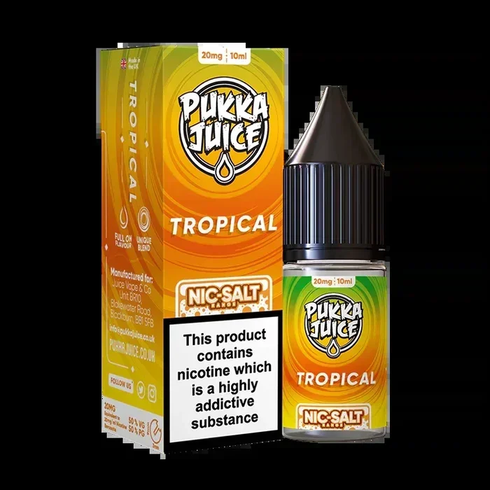 Tropical Nic Salt By Pukka Juicenic salts